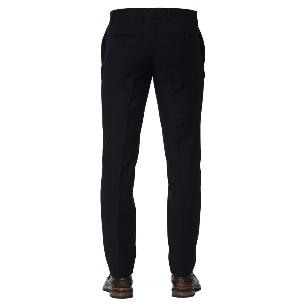 Trussardi Blue Wool Men Trousers