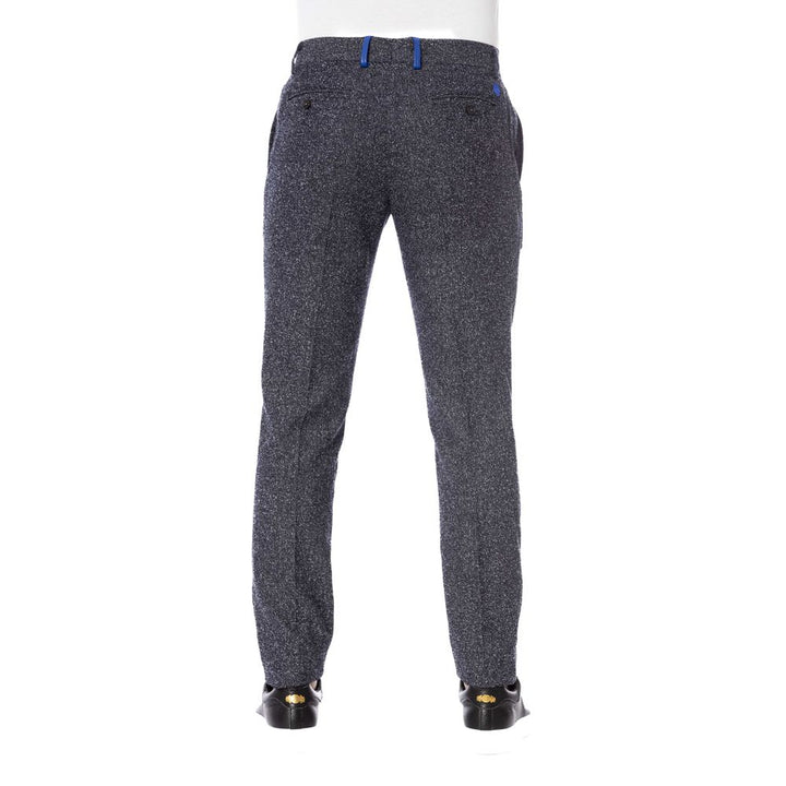 Trussardi Black Cotton Men Trouser