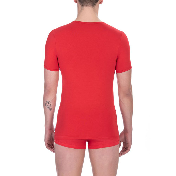 Bikkembergs "Red Cotton Men's T-Shirt"