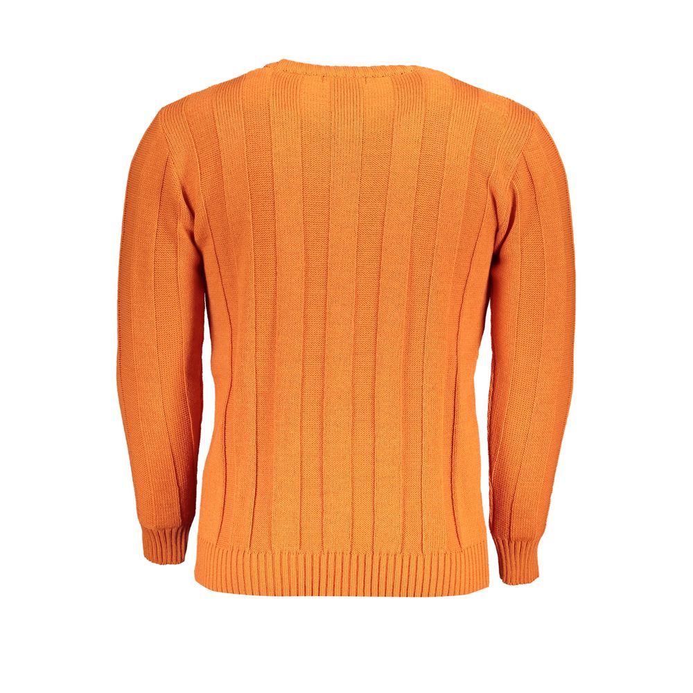 U.S. Grand Polo Orange Fabric Sweater