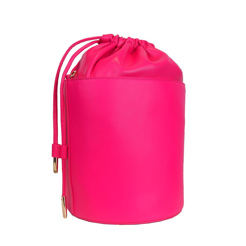 Ungaro Fuchsia Elegance Leather Bucket Bag