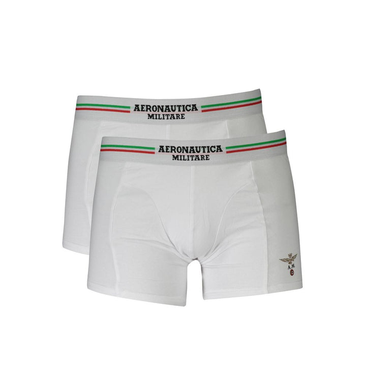 Aeronautica Militare White Cotton Underwear