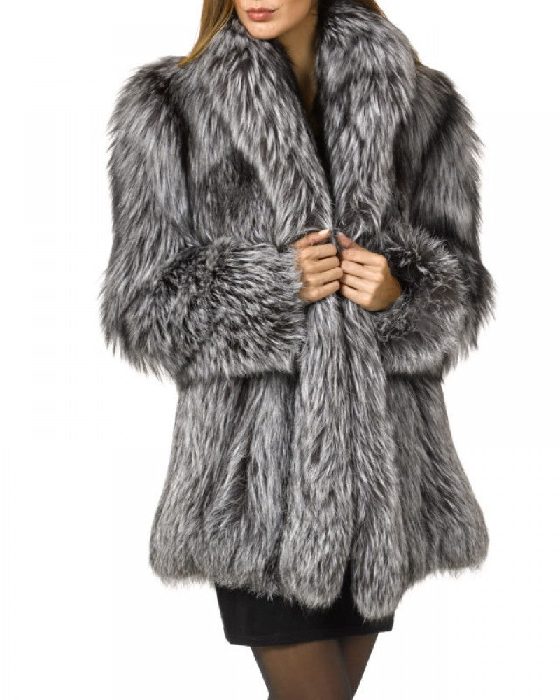 Faux fur coat female