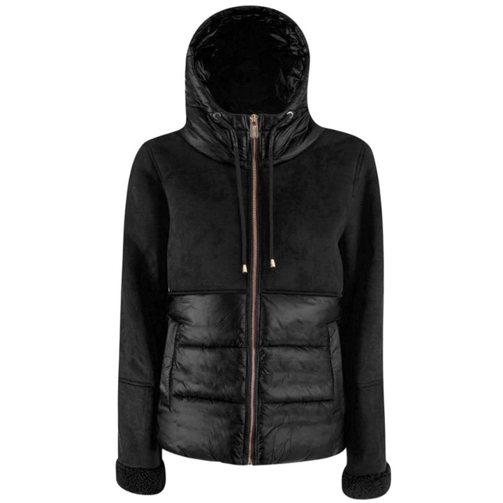 Yes Zee Black Nylon Women Jacket