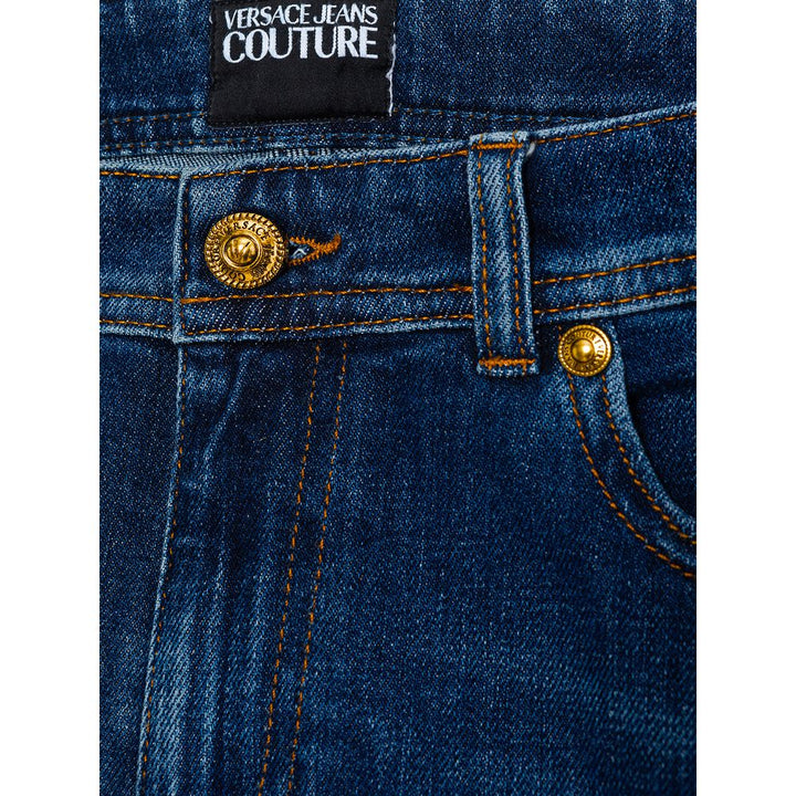 Versace Jeans Blue Cotton Jeans & Pant