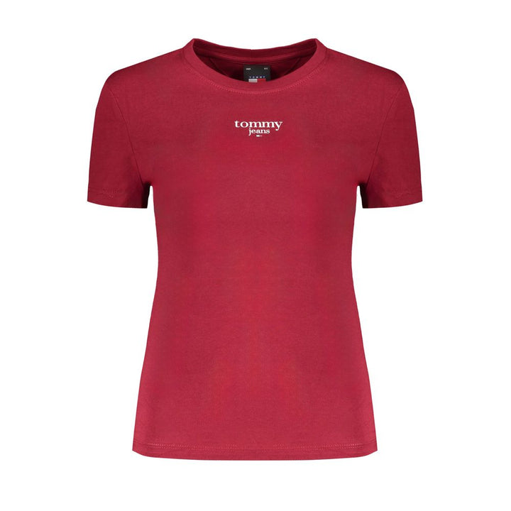 Tommy Hilfiger Red Cotton Tops & T-Shirt