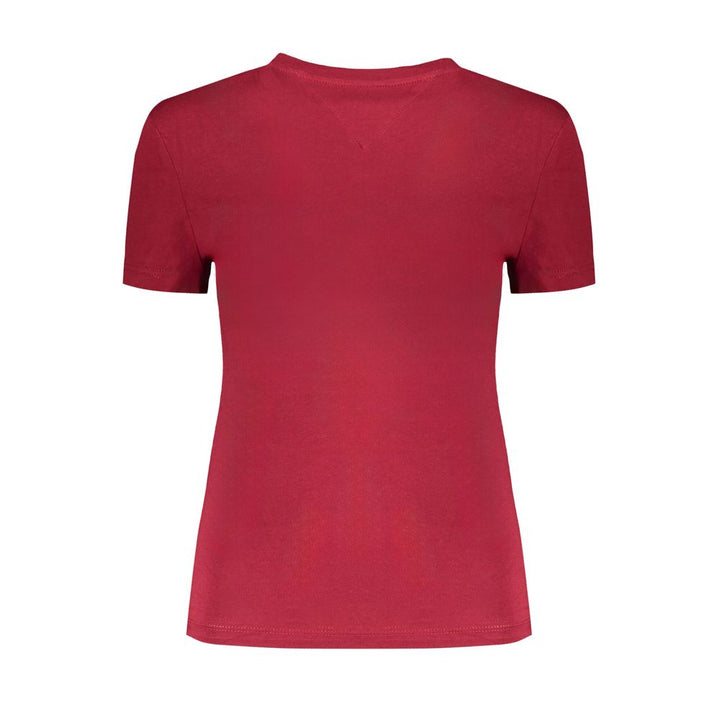 Tommy Hilfiger Red Cotton Tops & T-Shirt