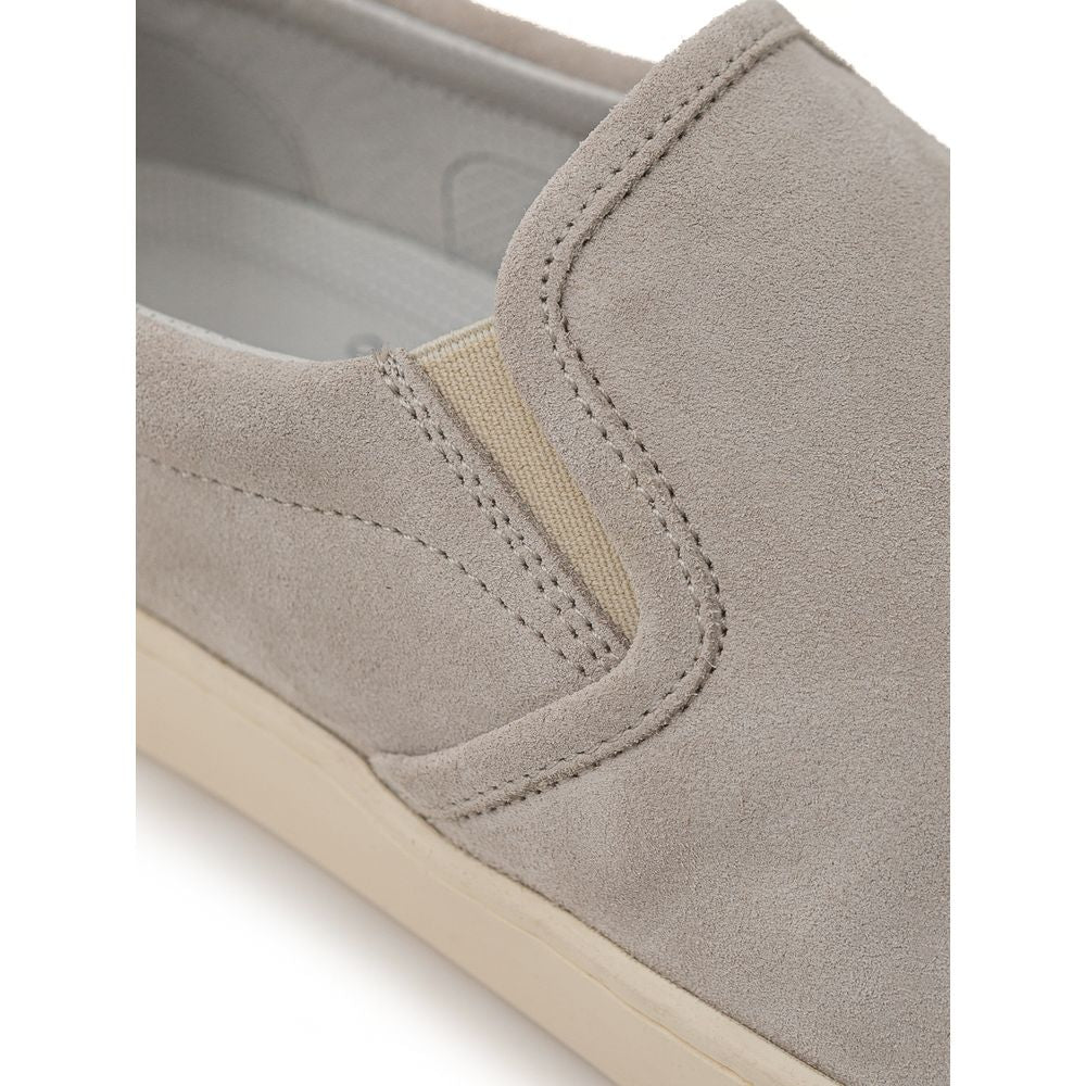 Brunello Cucinelli Gray Leather Sneaker