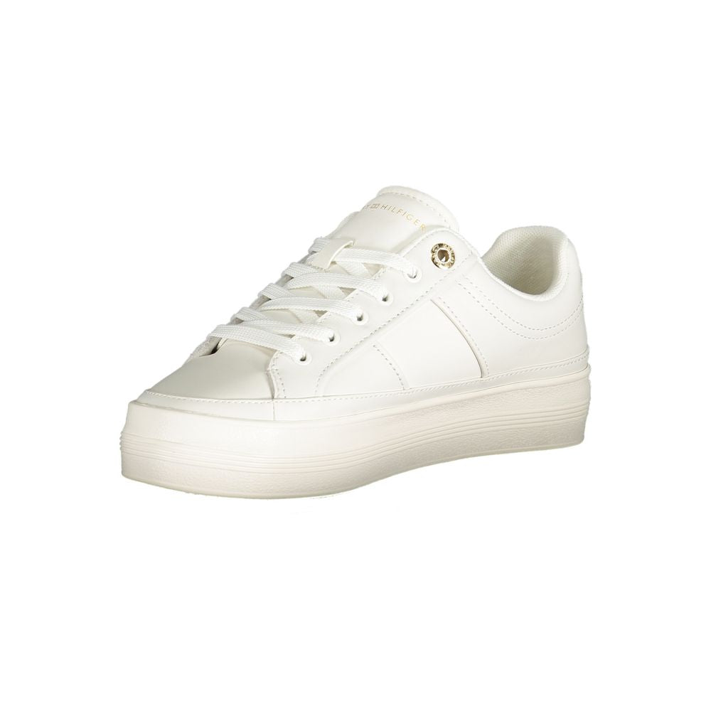 Tommy Hilfiger White Polyester Sneaker