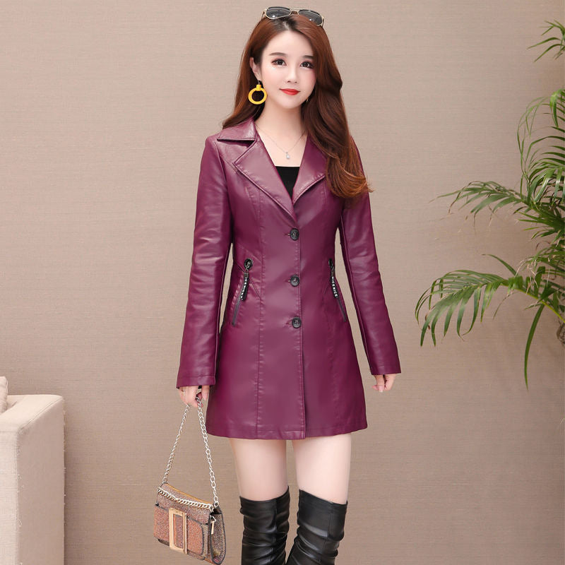 Women's Leather Coat - Warm Leather Coat - Shop Swazeyfit