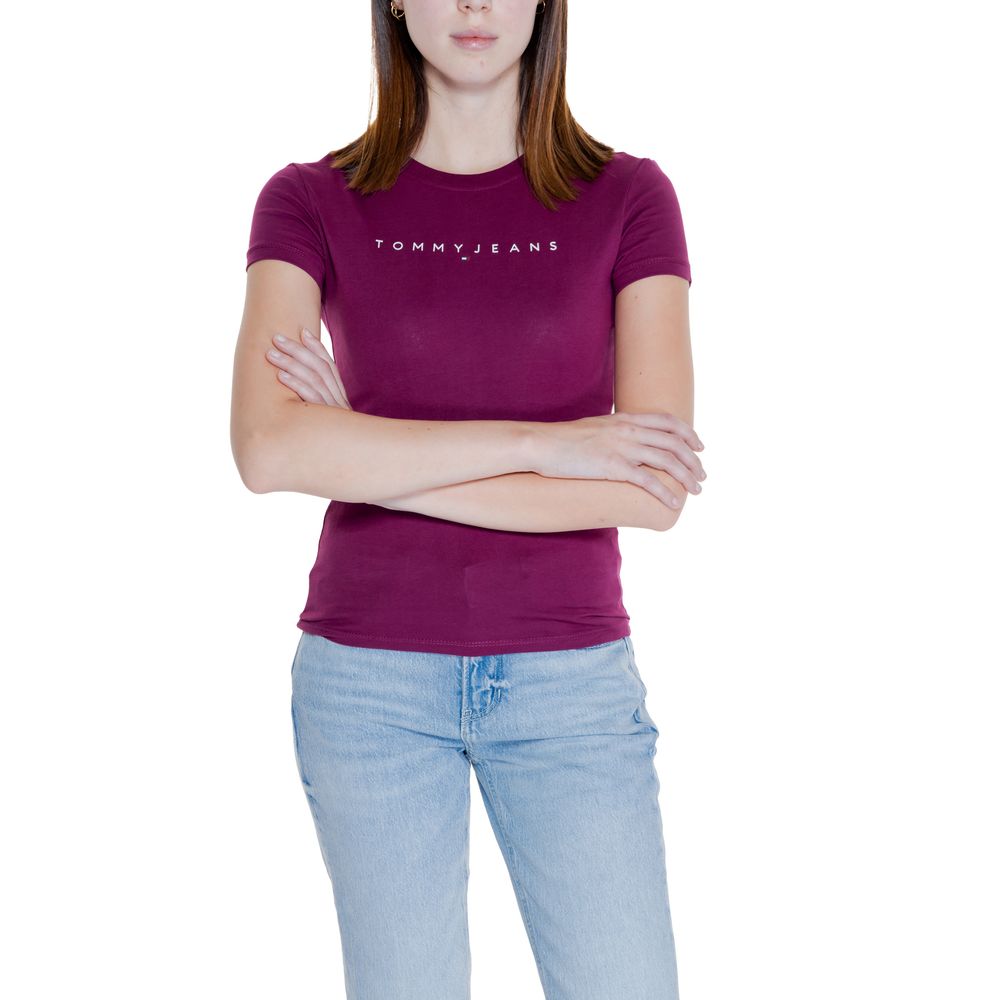 Tommy Hilfiger Jeans Purple Cotton Tops & T-Shirt