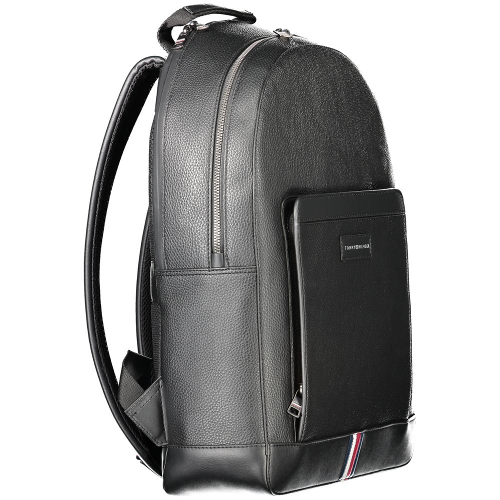 Tommy Hilfiger Black Polyester Backpack