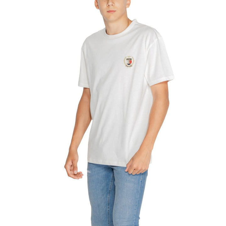 Tommy Hilfiger Jeans White Cotton Rigenerato T-Shirt