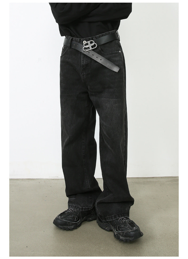 Loose Straight Jeans - Men's Wide Leg Pants - Shop Swazeyfit