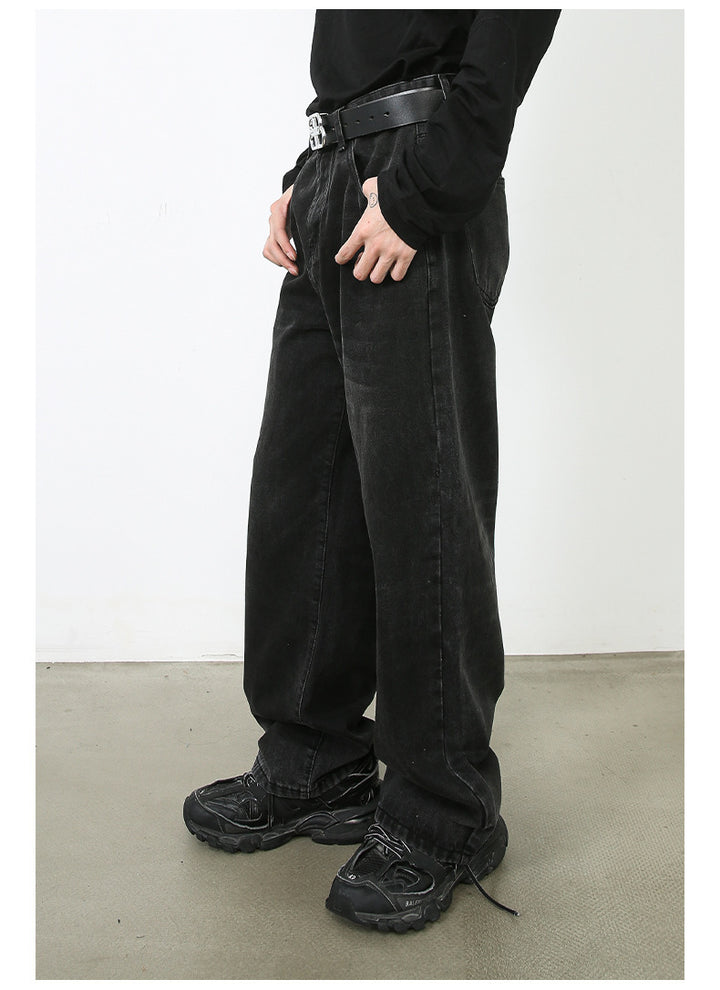 Loose Straight Jeans - Men's Wide Leg Pants - Shop Swazeyfit