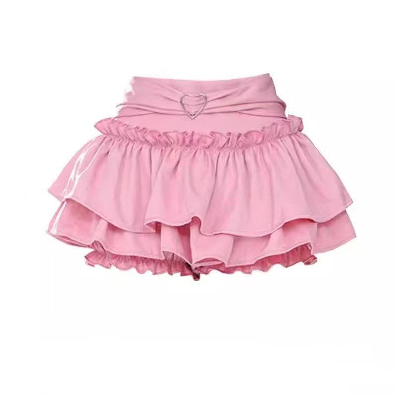 A-line Summer Puffy Skirt Slimming Cake Skirt Short Skirt