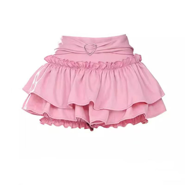 A-line Summer Puffy Skirt Slimming Cake Skirt Short Skirt