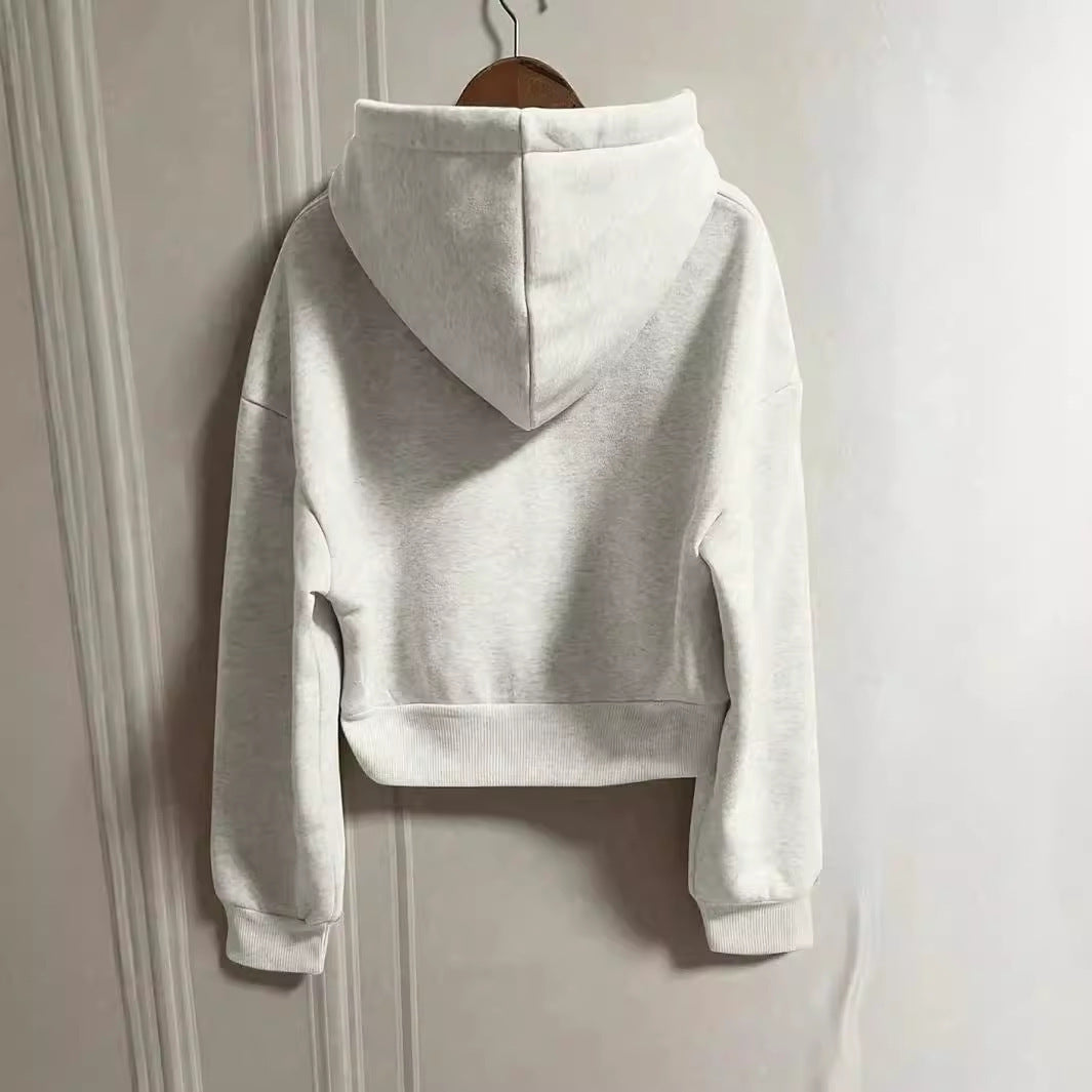 Simple Temperament Hoodie - Drawstring Design Hoodie - Shop Swazeyfit