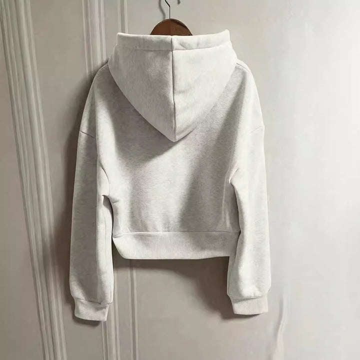 Simple Temperament Hoodie - Drawstring Design Hoodie - Shop Swazeyfit