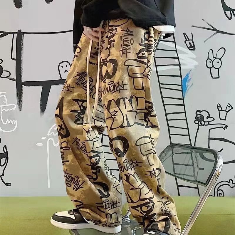 Graffiti Sweatpants for Men - Trendy High-Street - Shop Swazeyfit