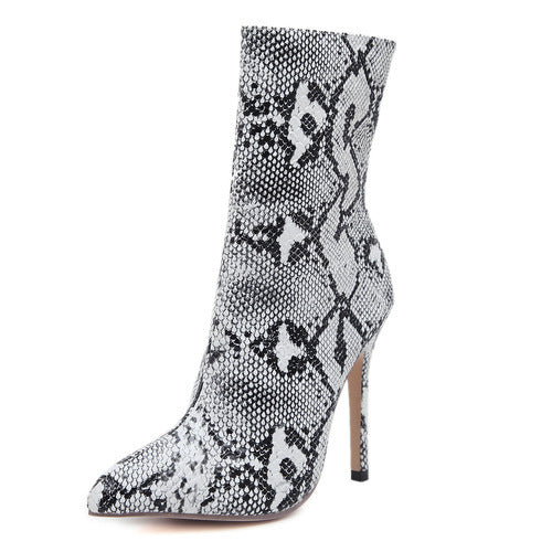 Single-inspired knight boots sexy stiletto serpentine pointed female boots