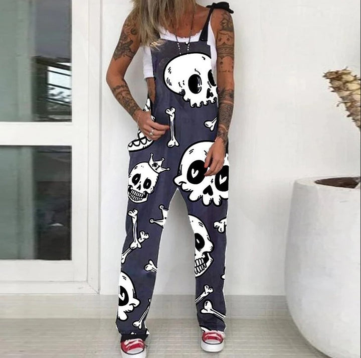 Women’s Fashion Overalls - Skull Print Overalls - Shop Swazeyfit