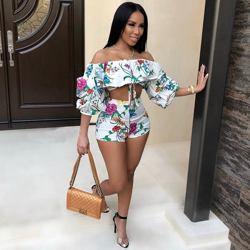 Digital Print Outfit - Sexy Two-Piece Set - Shop Swazeyfit