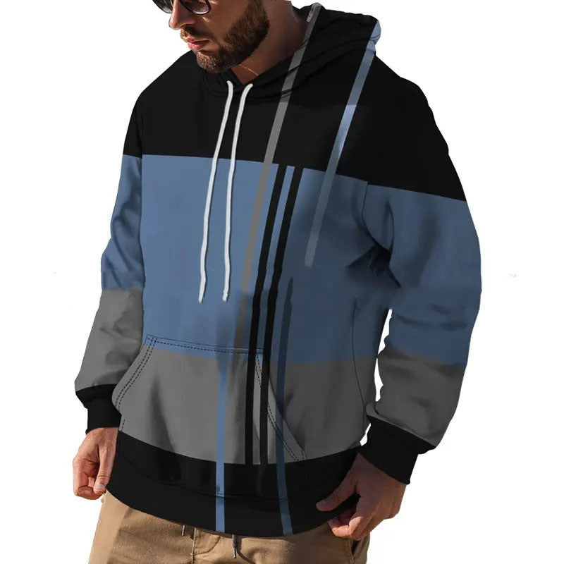 Men's Plus Size Pullover - Hooded Sports Sweater - Shop Swazeyfit