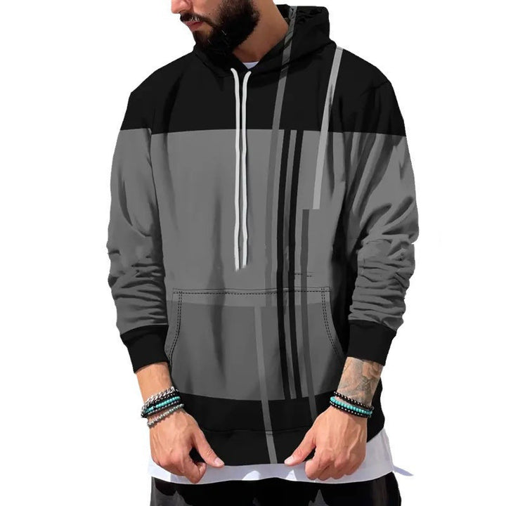 Men's Plus Size Pullover - Hooded Sports Sweater - Shop Swazeyfit