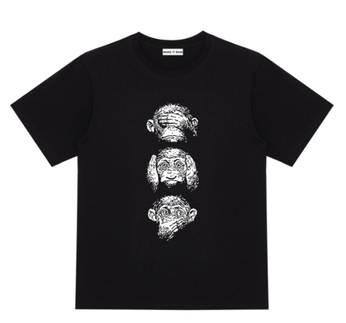 Harajuku Monkey T-Shirt - Cartoon Graphic Tee - Shop Swazeyfit