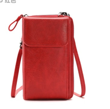 Women's Solid Color One Shoulder Messenger Bag