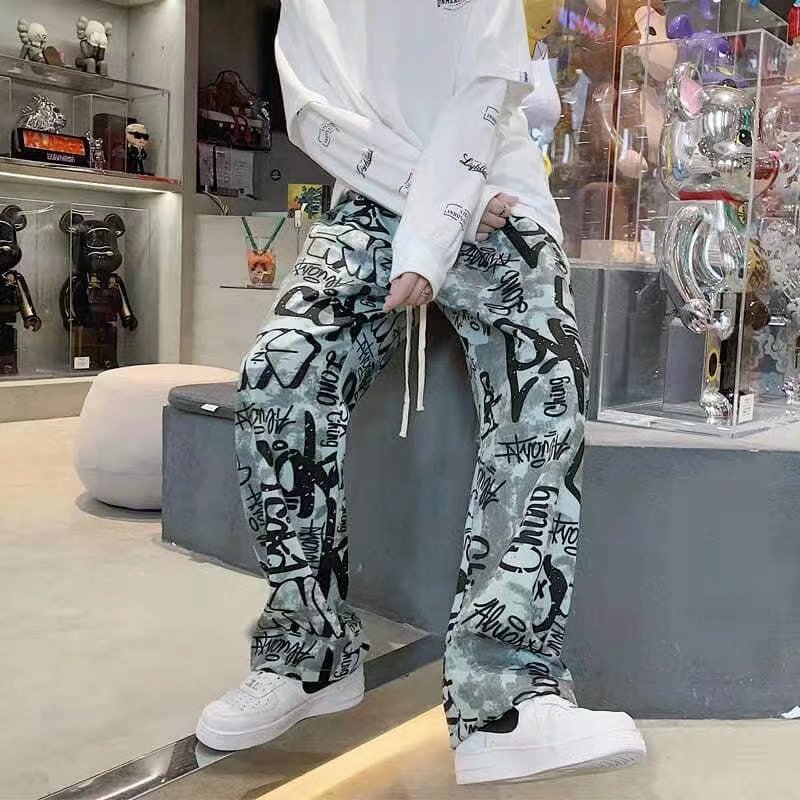 Graffiti Sweatpants for Men - Trendy High-Street - Shop Swazeyfit