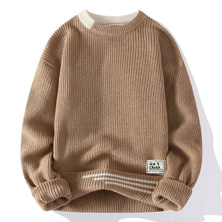 Autumn And Winter New Sweater Men's Simple Casual Round Neck