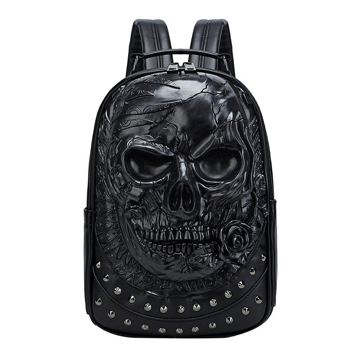 Trendy School Backpack - Skull Punk Bag - Shop Swazeyfit