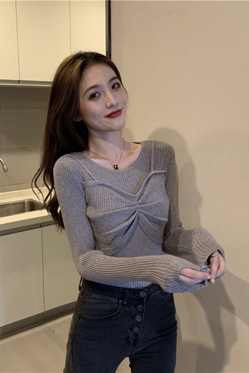 Sexy Two Sweaters With Tops And Sweaters Inside