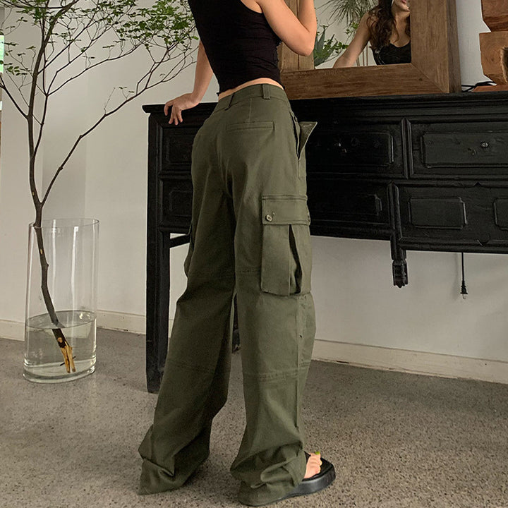 Women's Cargo Pants - Loose Straight Pants - Shop Swazeyfit