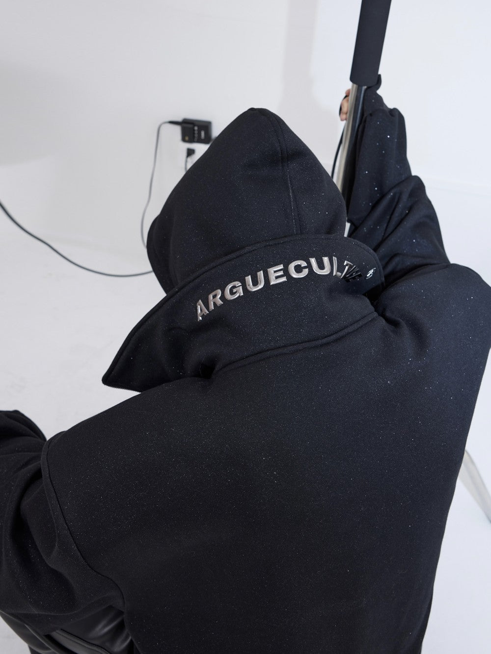 Double Layered Collar Plush Hoodie