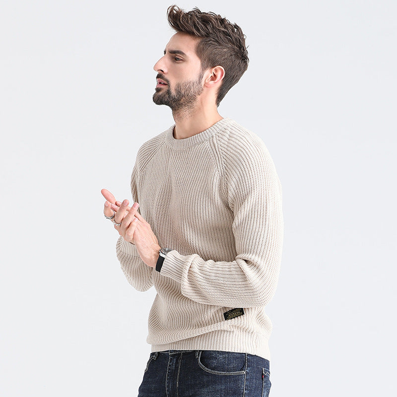 Men's Autumn Sweater - Cozy Round Neck Style - Shop Swazeyfit