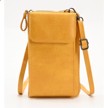 Women's Solid Color One Shoulder Messenger Bag