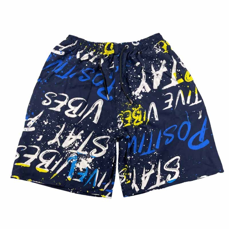 Printed Board Shorts Drawstring Casual Pants Summer