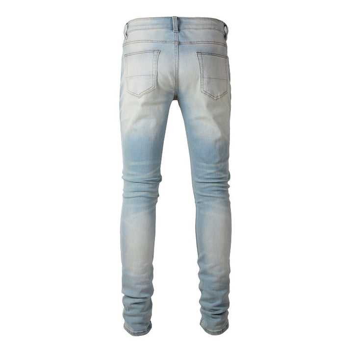 Men's Paisley Jeans - Light Color Jeans - Shop Swazeyfit