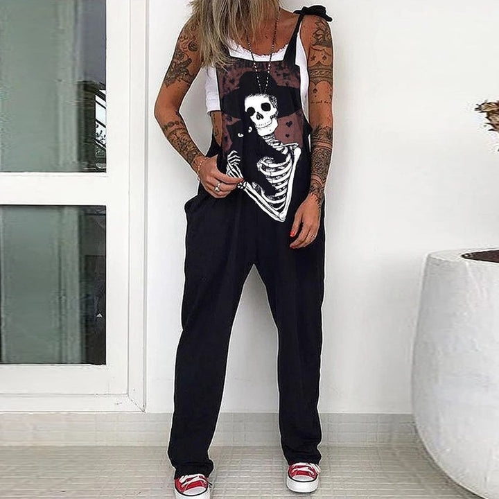 Women’s Fashion Overalls - Skull Print Overalls - Shop Swazeyfit