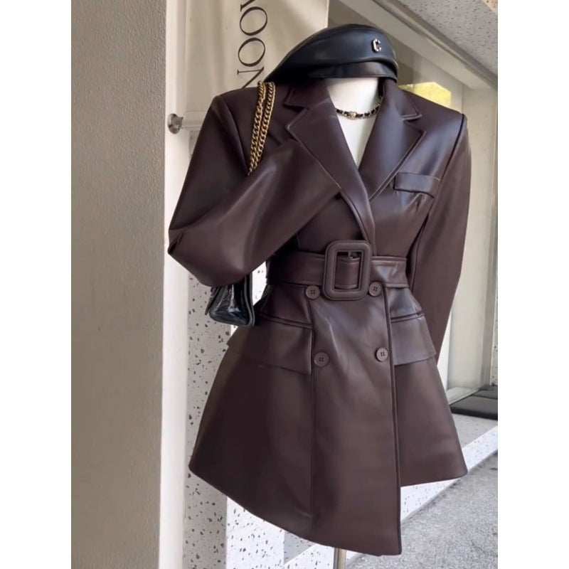 Leather Coat for Women - Fashionable Leather Coat - Shop Swazeyfit