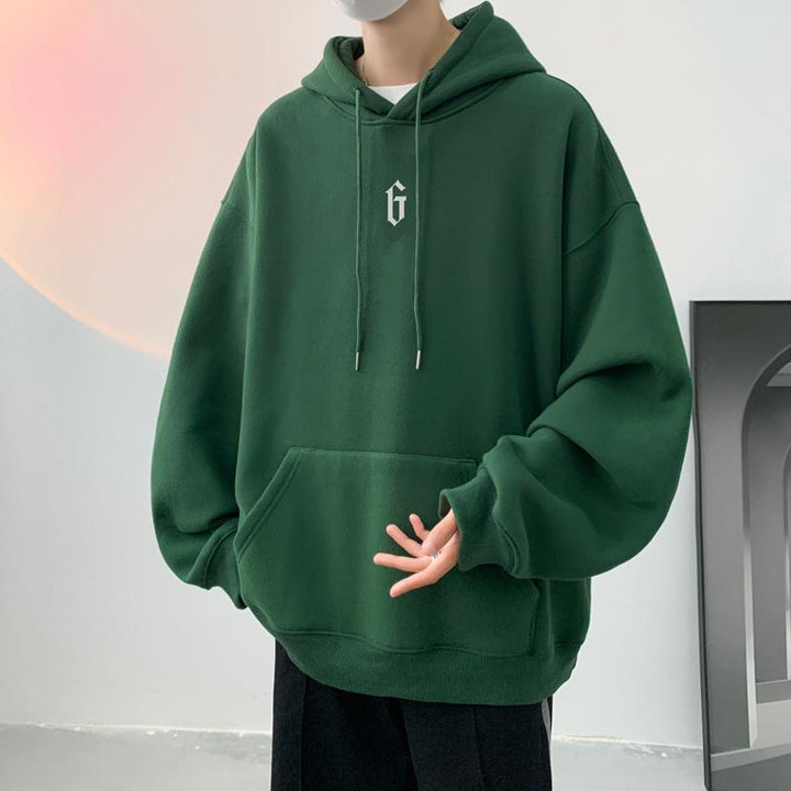 American-style Heavy Hooded Sweater For Boys