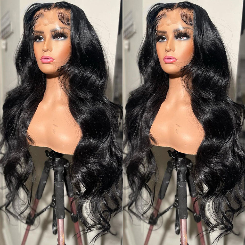 16-30 Inch Body Wave Lace Front Human Hair Wigs Peruvian Look