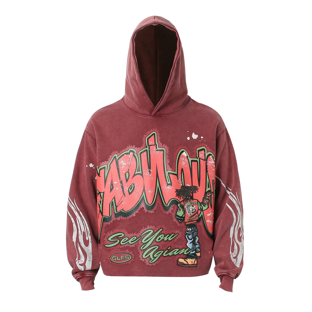 Water Printed Hoodie - American Street Fashion - Shop Swazeyfit