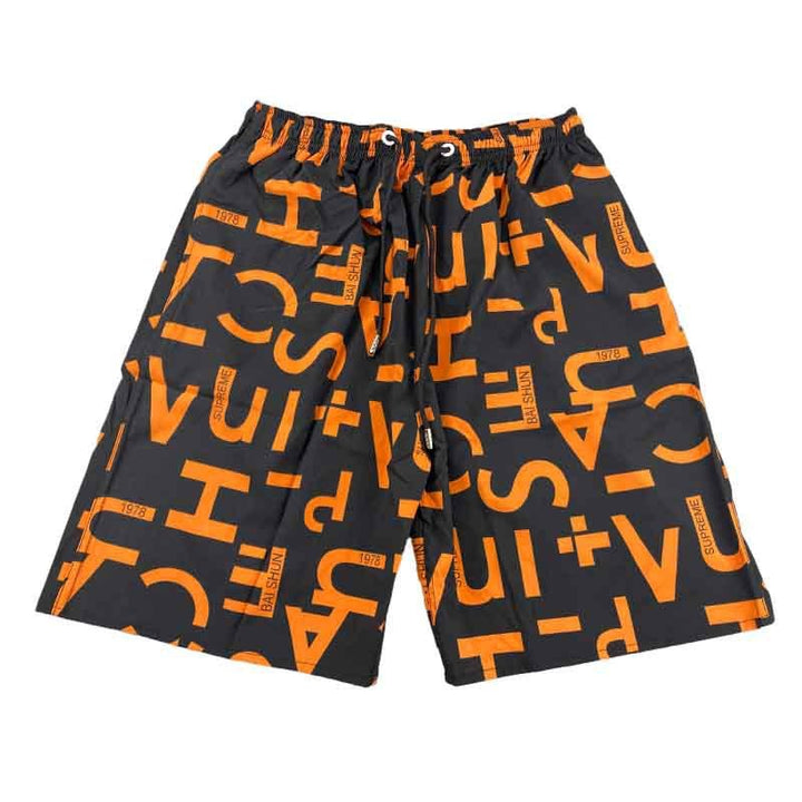 Printed Board Shorts Drawstring Casual Pants Summer